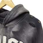 vintage yıkama büyük boy kapüşonlu sweatshirt
