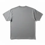 heavyweight t shirt manufacturer plain grey cotton t shirt back view