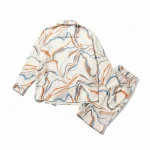 Private Label Loungewear Manufacturer Marble Print Matching Set - الصورة 2