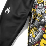 custom mma compression pants manufacturer fabric detail sublimation print