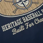 close up heavy cotton t shirt heritage print texture