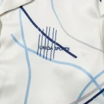 private label loungewear manufacturer embroidered logo detail on matching set