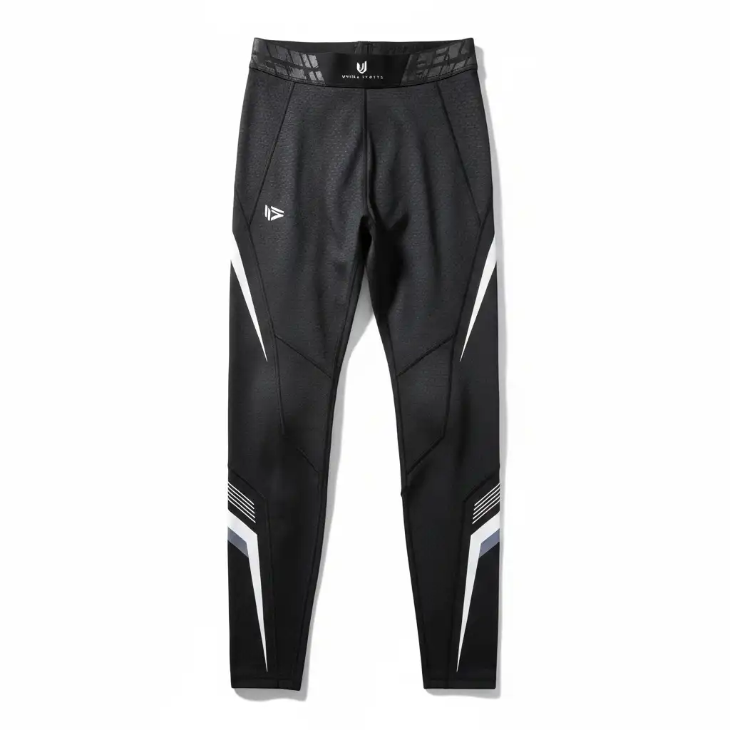 Compression Pants Flat Lay gym compression pants manufacturer