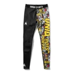 custom mma compression pants manufacturer front view printed spats