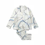 private label loungewear manufacturer marble matching set front flatlay