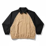 Premium coach jacket supplier front view by Unida Sports